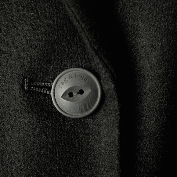 Rag & Bone Black Charles Wool Blazer Suit Jacket Womens 8 or 12 NEW - Picture 12 of 14